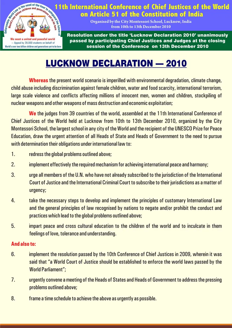 ICCJW Resolutions