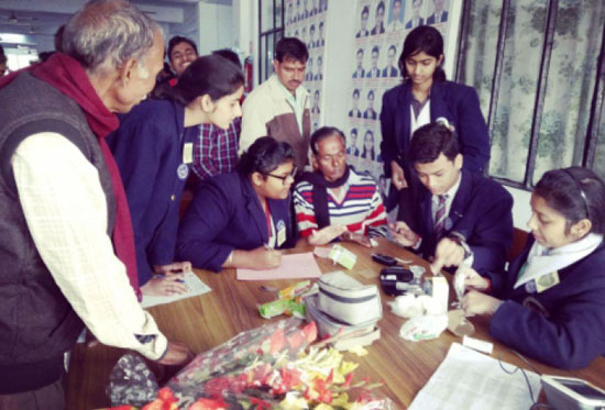 Animators at the health checkup camp