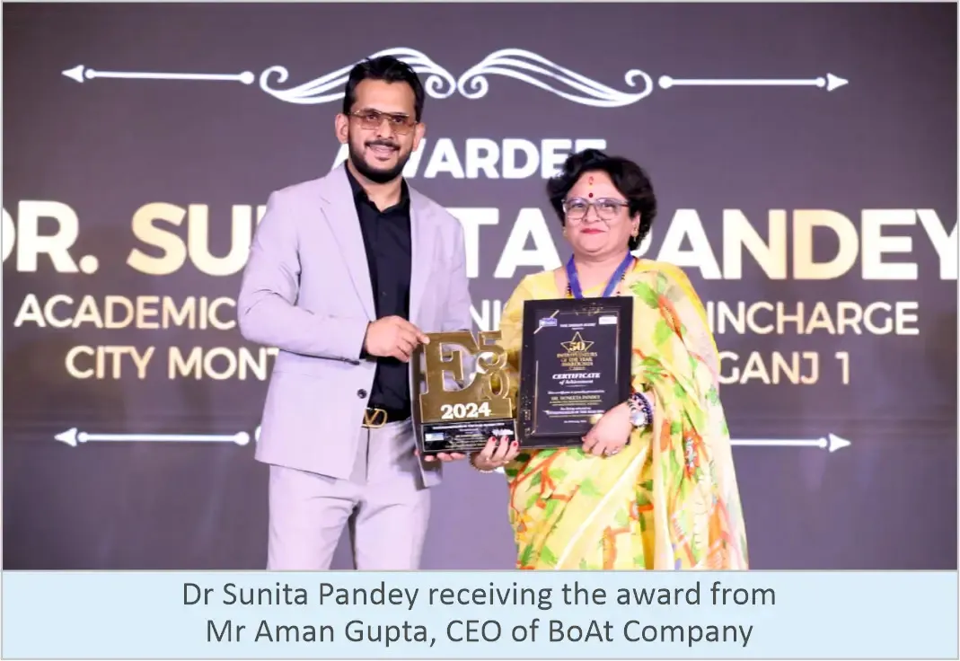 Edupreneurship Award-2024 - Senior teacher of CMS Aliganj Campus I, Dr Sunita Pandey