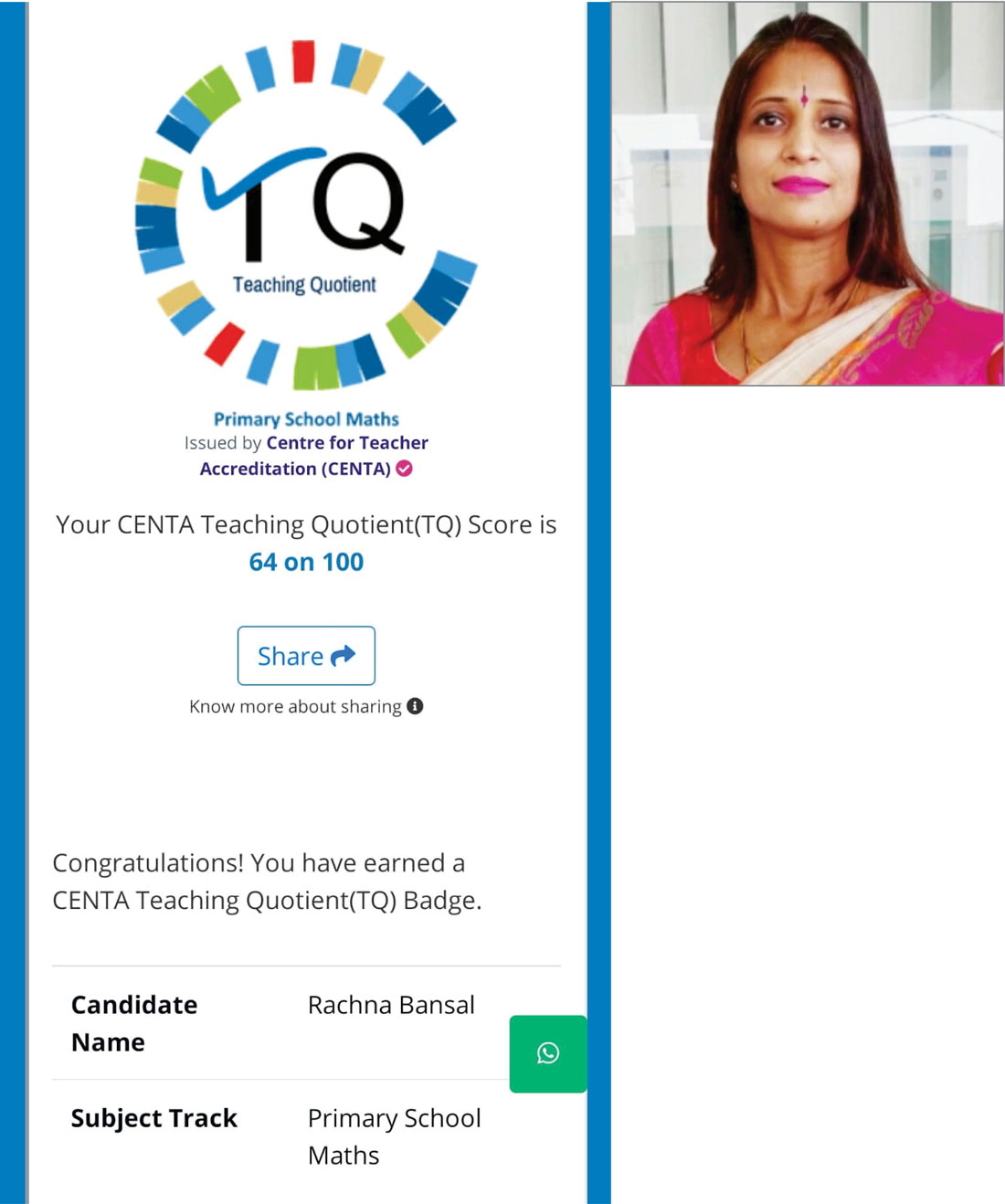 Rachna Bansal - CENTA