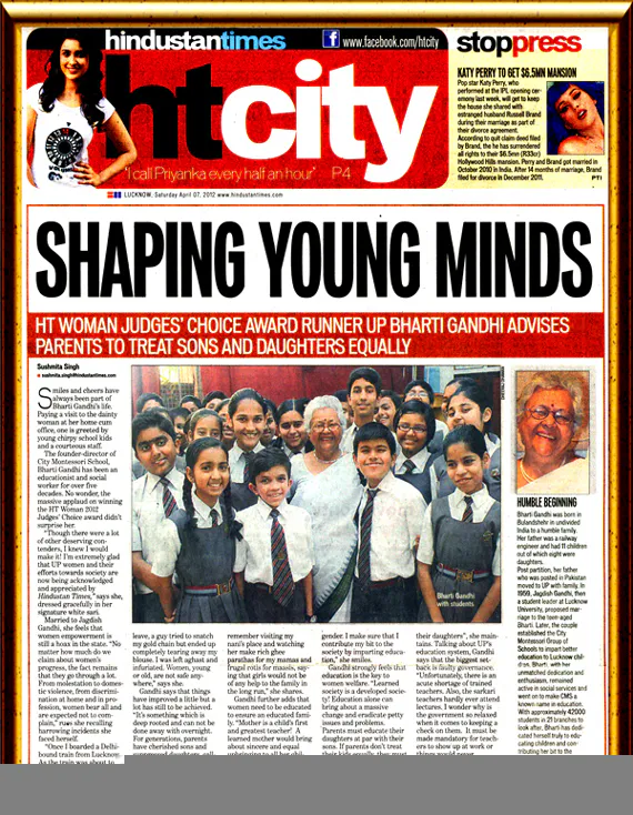 Shaping Young Minds : HT Woman Judges' Choice Award...
