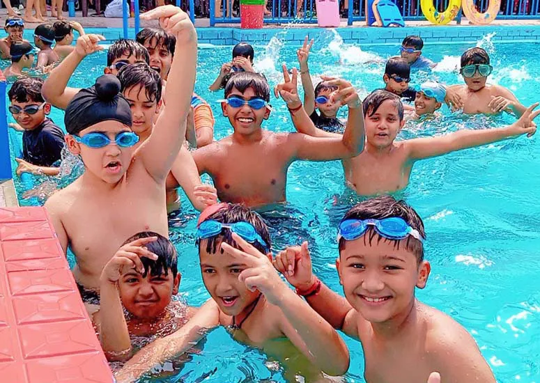 Cambridge International of CMS Rajajipuram Campus I organizes Pool Party for students
